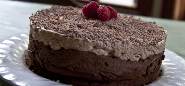 Triple Chocolate Mousse Cake (Gluten Free)