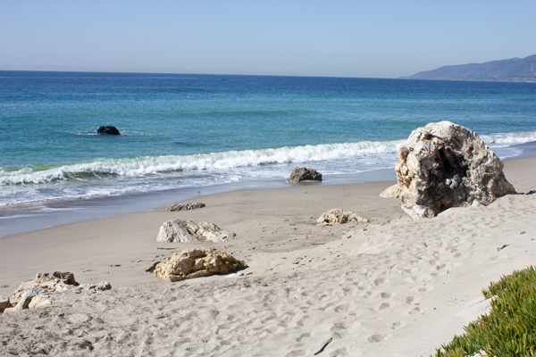 We journeyed to Malibu for a photo shoot featuring our new outdoor teak lounge chair.