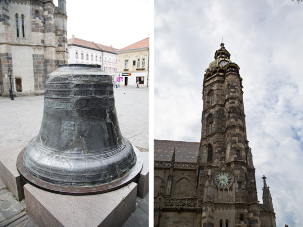 The bell that used to hang in the tower and the tower itself. 